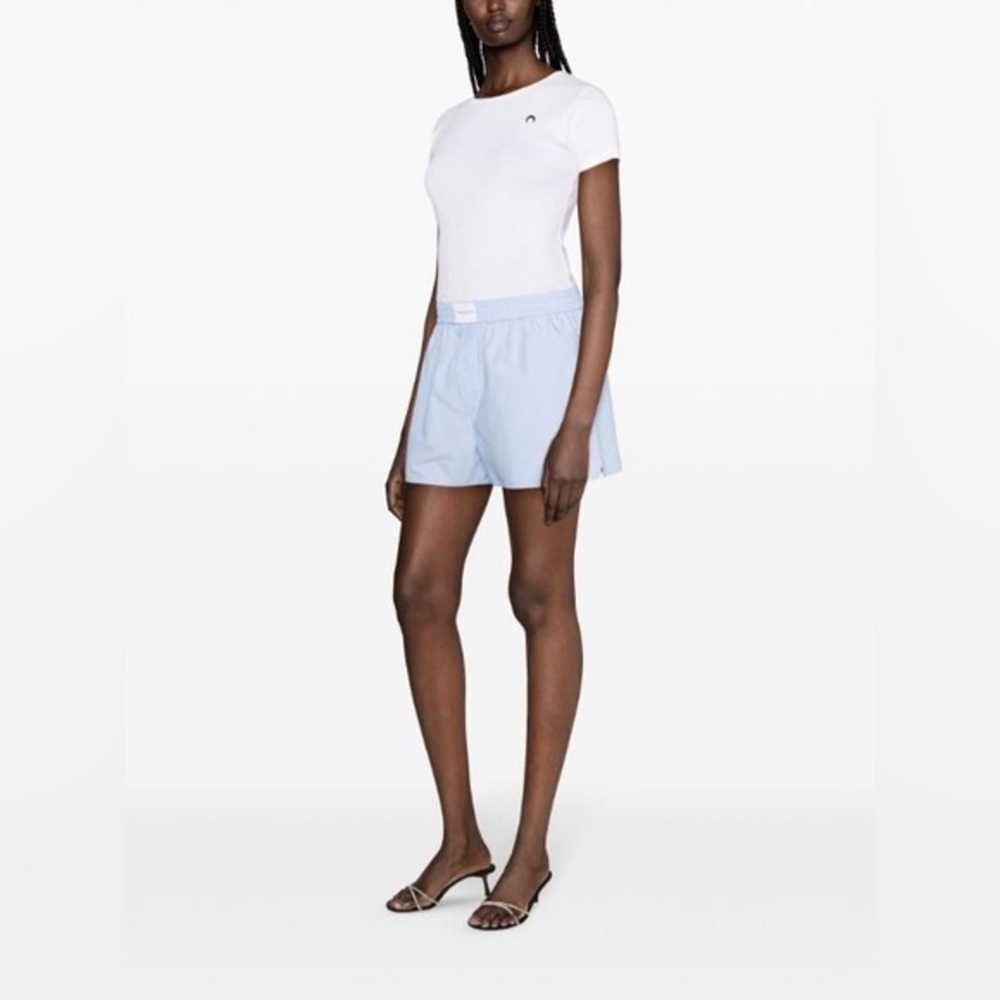 Alexander Wang Logo-Patch Cotton Shorts